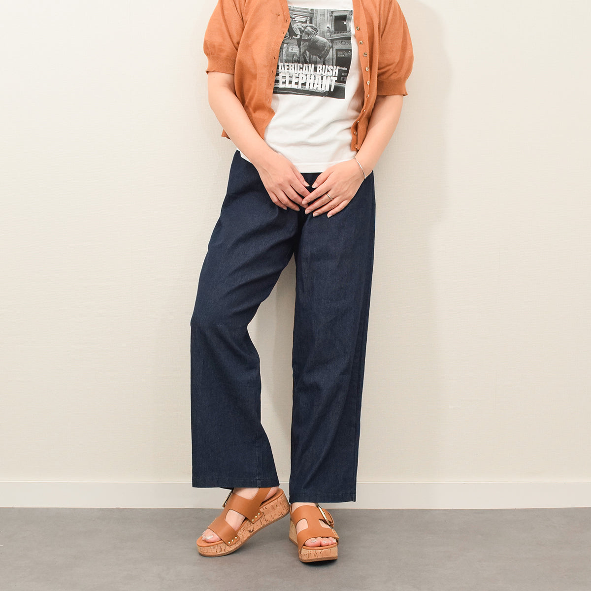 クレア シャーロット Claire Charlotte 厚底コルクサンダル （ブラウン） ブラウン