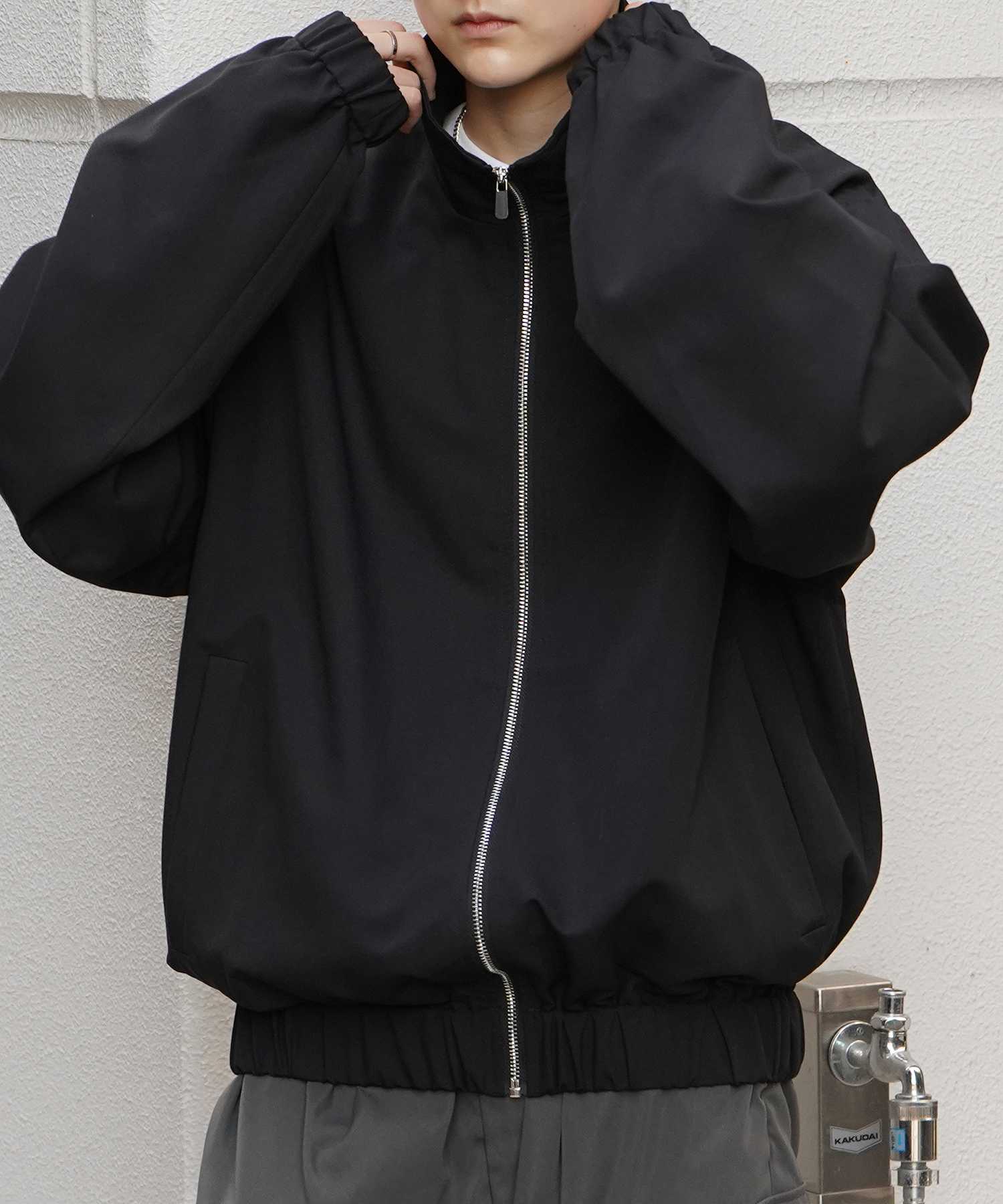 コンファーム Confirm ビッグシルエット スタンドネックブルゾン フルジップジャケット （ブラック） ブラック