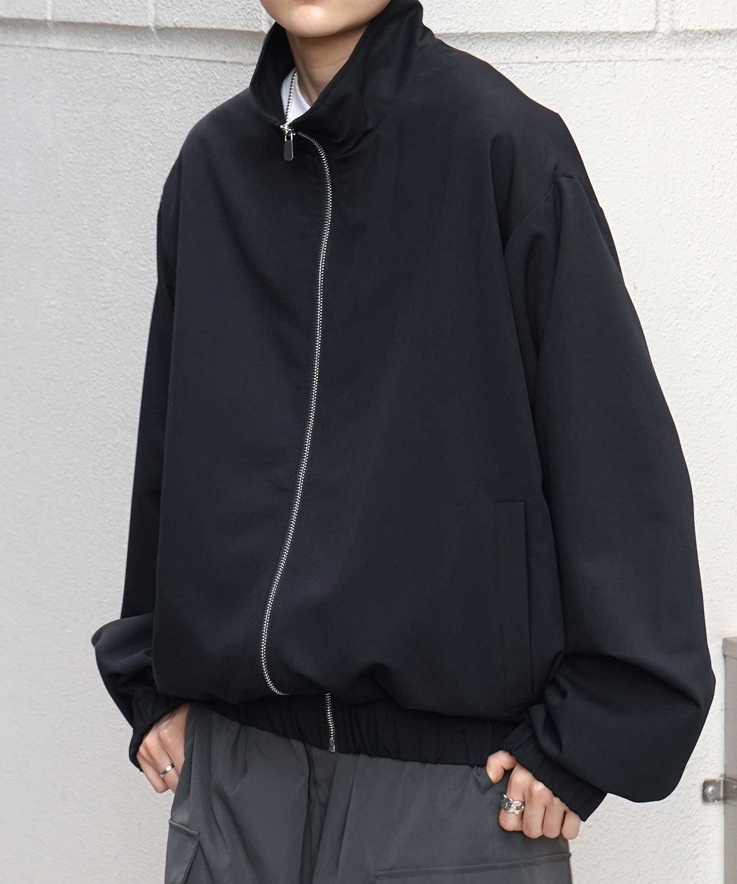 コンファーム Confirm ビッグシルエット スタンドネックブルゾン フルジップジャケット （ブラック） ブラック