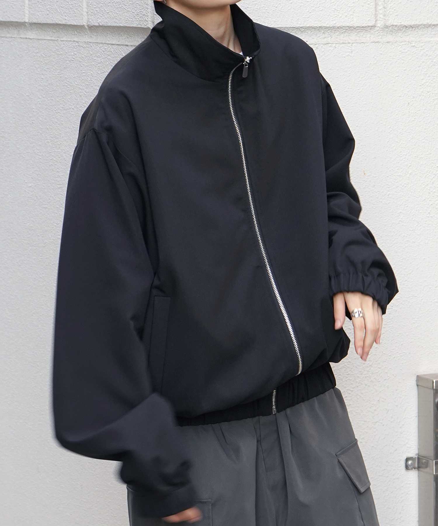 コンファーム Confirm ビッグシルエット スタンドネックブルゾン フルジップジャケット （ブラック） ブラック