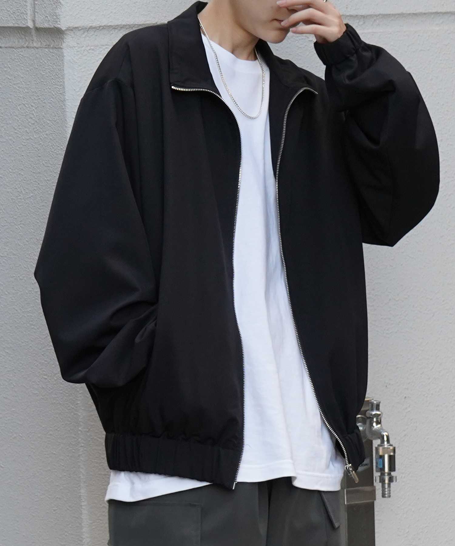 コンファーム Confirm ビッグシルエット スタンドネックブルゾン フルジップジャケット （ブラック） ブラック