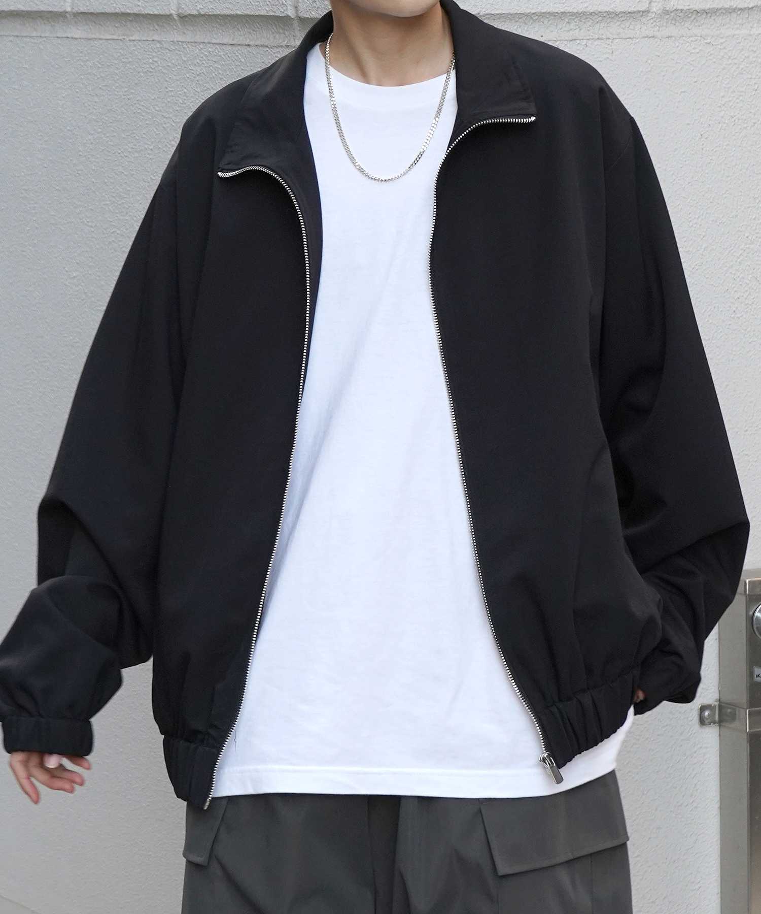 コンファーム Confirm ビッグシルエット スタンドネックブルゾン フルジップジャケット （ブラック） ブラック