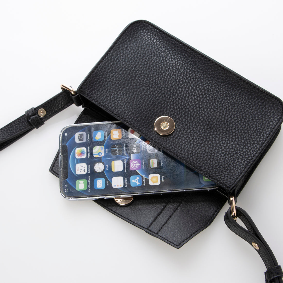 クレールトワール Creeretoile スマホサッチェル ショルダーバッグ（グレー） グレー