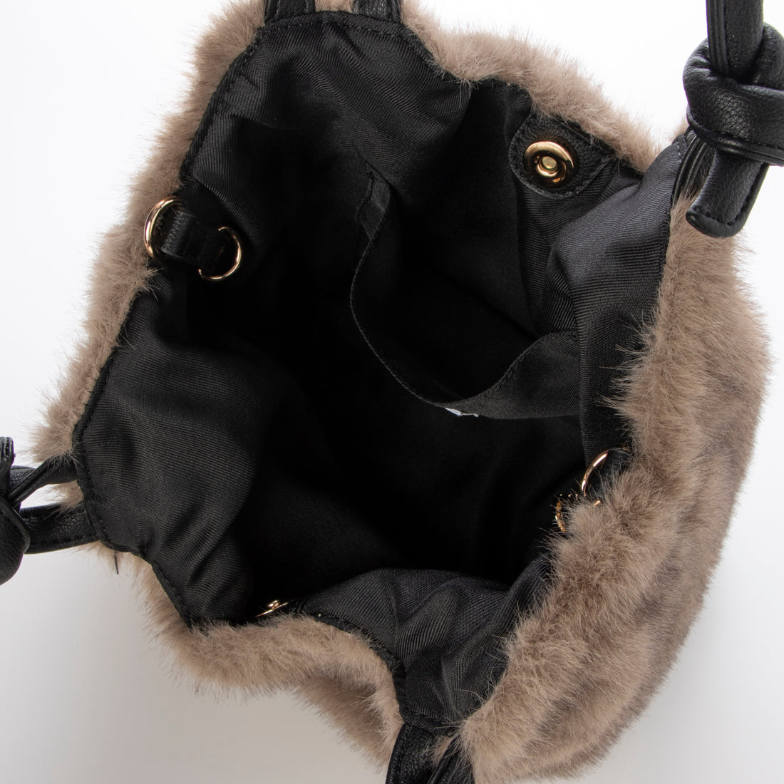カシェリエ CACHELLIE C8529 F/FUR KNOT HNDL 2W TOTE （グレージュ） グレージュ