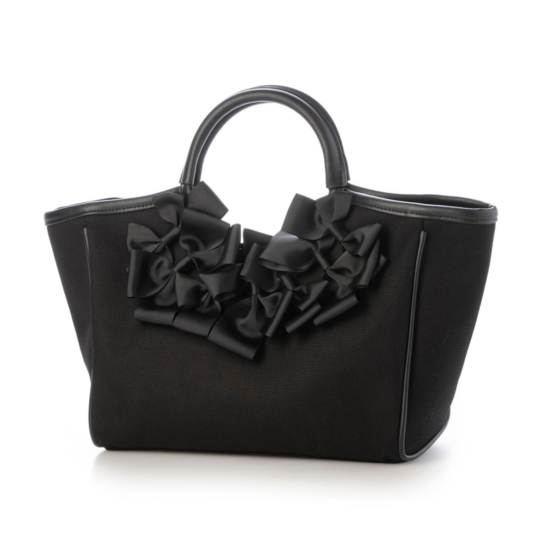 カシェリエ CACHELLIE C8642 CANVAS*RIBBON TOTE （ブラック） ブラック