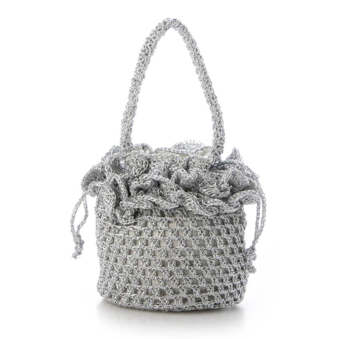 カシェリエ CACHELLIE C8632 MEATLLIC FRILL POUCH