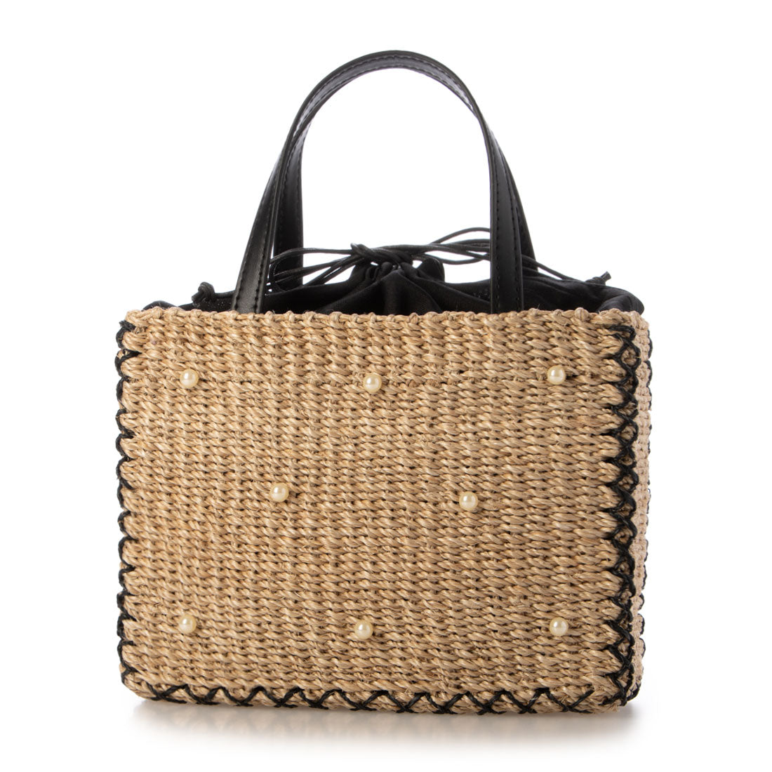 カシェリエ CACHELLIE C8596 ABACA F/PEARL SQUARE TOTE （ナチュラル） ナチュラル