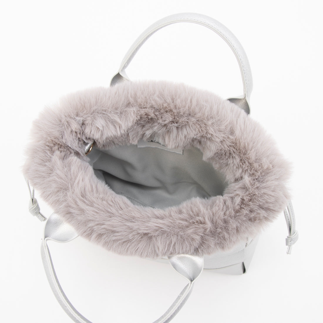 カシェリエ CACHELLIE C8708 PU MESH 4WAY TOTE （シルバー） シルバー