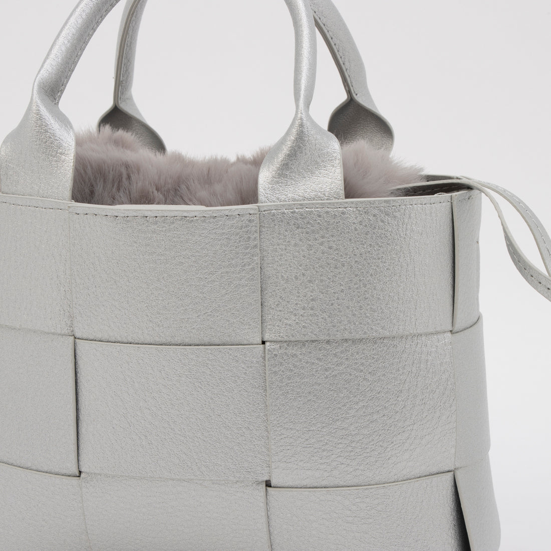カシェリエ CACHELLIE C8708 PU MESH 4WAY TOTE （シルバー） シルバー