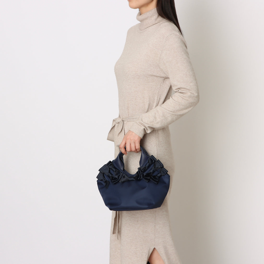 カシェリエ CACHELLIE C8729 NYLON RIBBON TOTE （ネイビー） ネイビー
