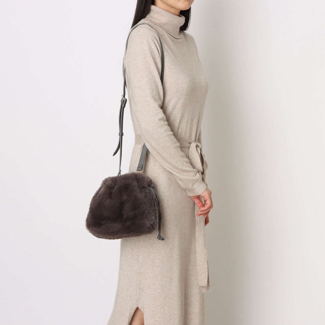 カシェリエ CACHELLIE C8708 PU MESH 4WAY TOTE （グレー） グレー