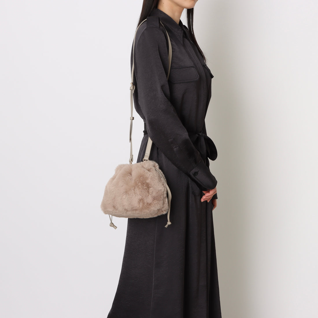 カシェリエ CACHELLIE C8708 PU MESH 4WAY TOTE （ベージュ） ベージュ