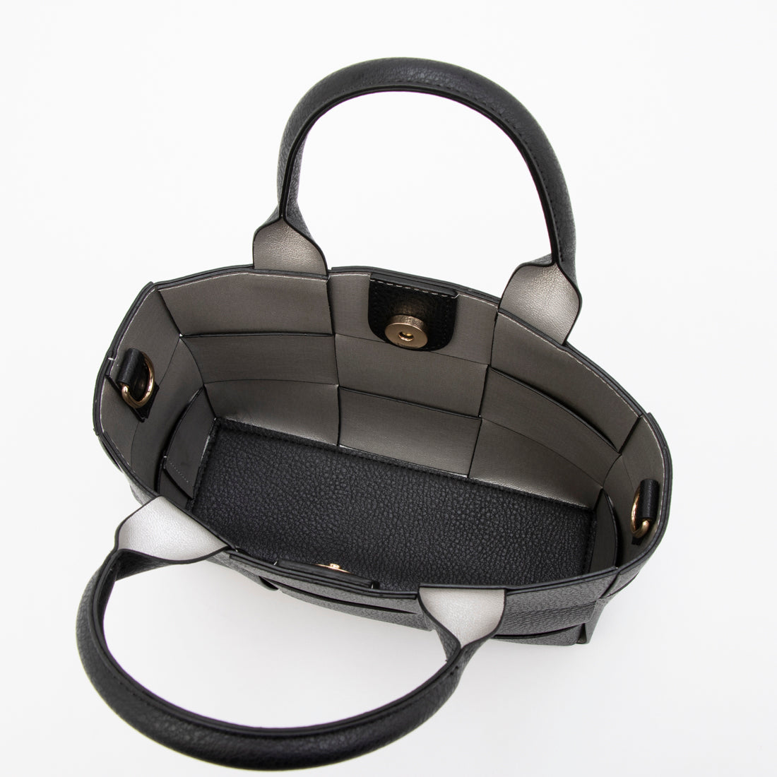 カシェリエ CACHELLIE C8708 PU MESH 4WAY TOTE （ブラック） ブラック