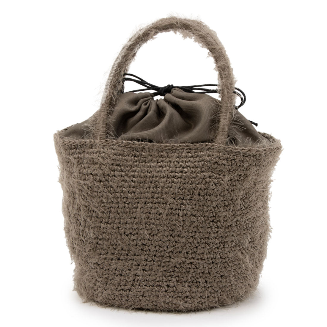 カシェリエ CACHELLIE C8740 SHAGGY KNIT*RIBBON TOTE （グレージュ） グレージュ