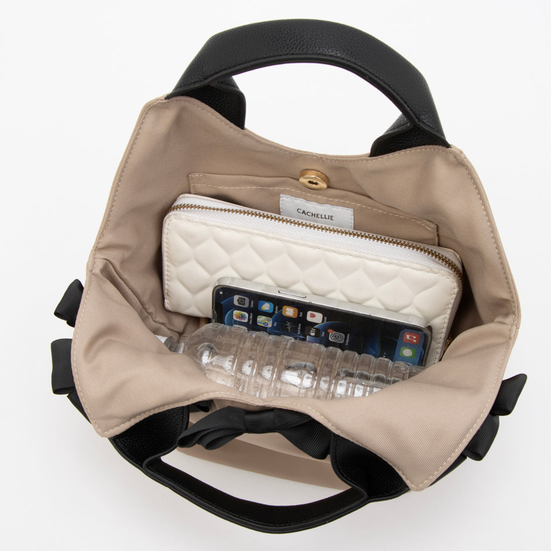 カシェリエ CACHELLIE C8729 NYLON RIBBON TOTE （ベージュ） ベージュ