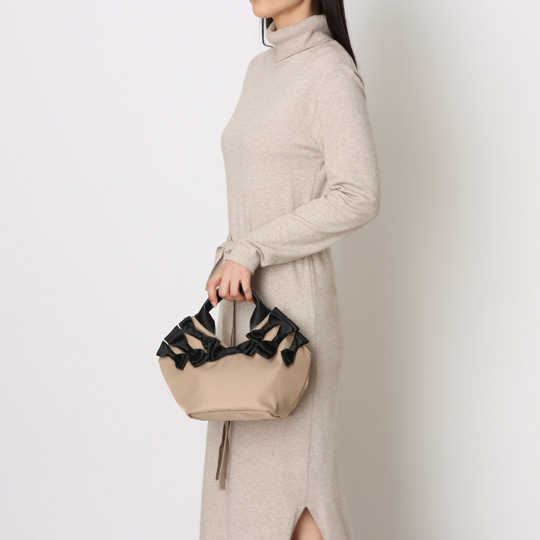 カシェリエ CACHELLIE C8729 NYLON RIBBON TOTE （ベージュ） ベージュ