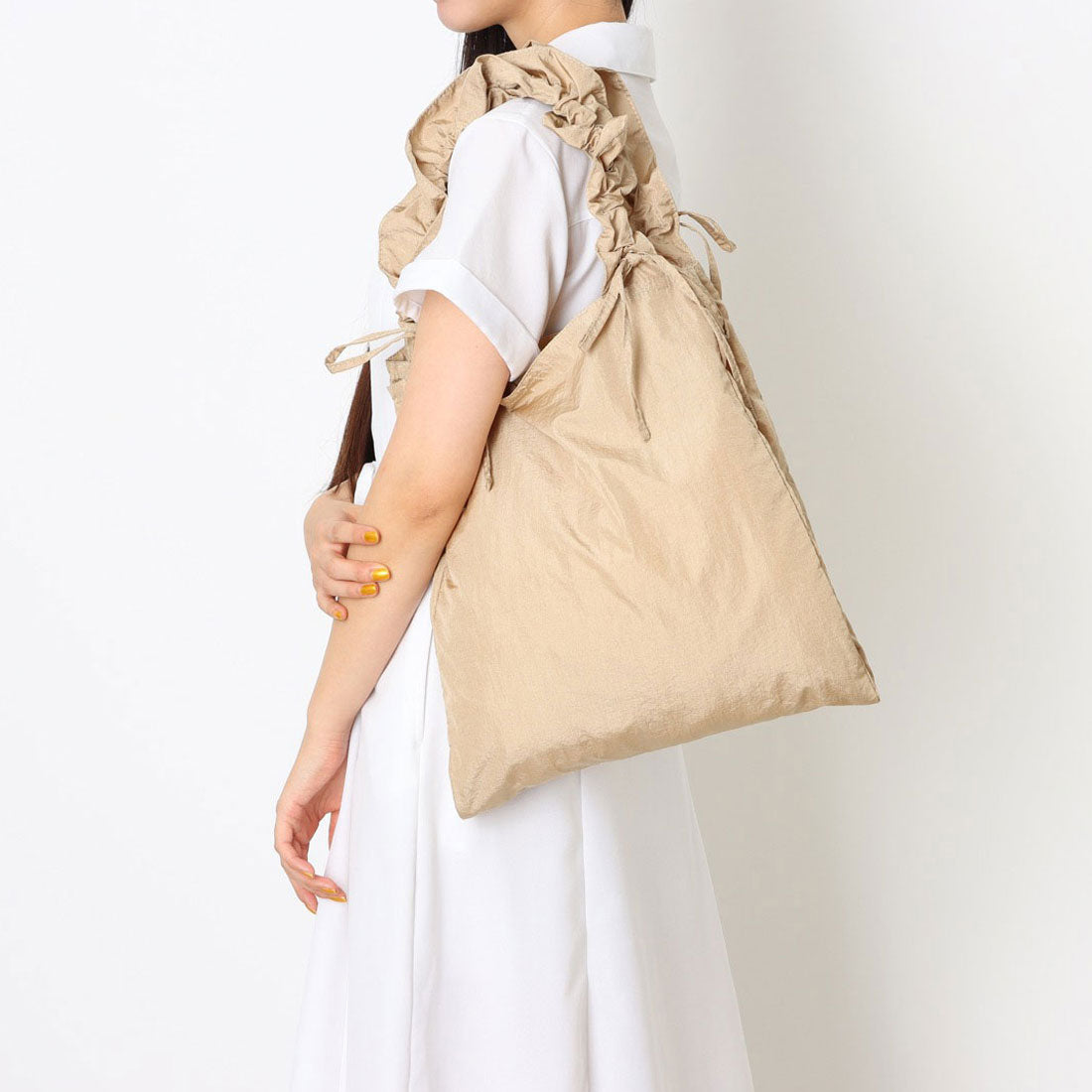 カシェリエ CACHELLIE C8755 GATHER RIBBON TOTE （ベージュ） ベージュ