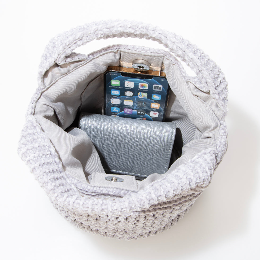 カシェリエ CACHELLIE C8759 KNIT MARU TOTE （グレー） グレー