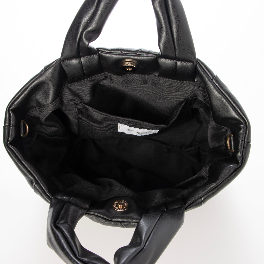 カシェリエ CACHELLIE C8733 PU BONDING 2WAY TOTE （ブラック） ブラック