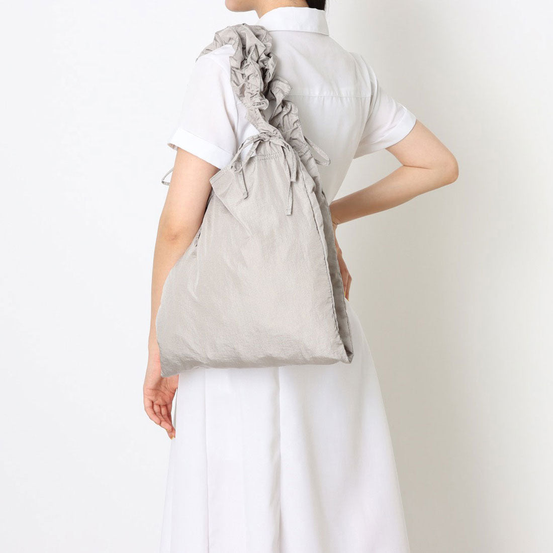 カシェリエ CACHELLIE C8755 GATHER RIBBON TOTE （グレー） グレー