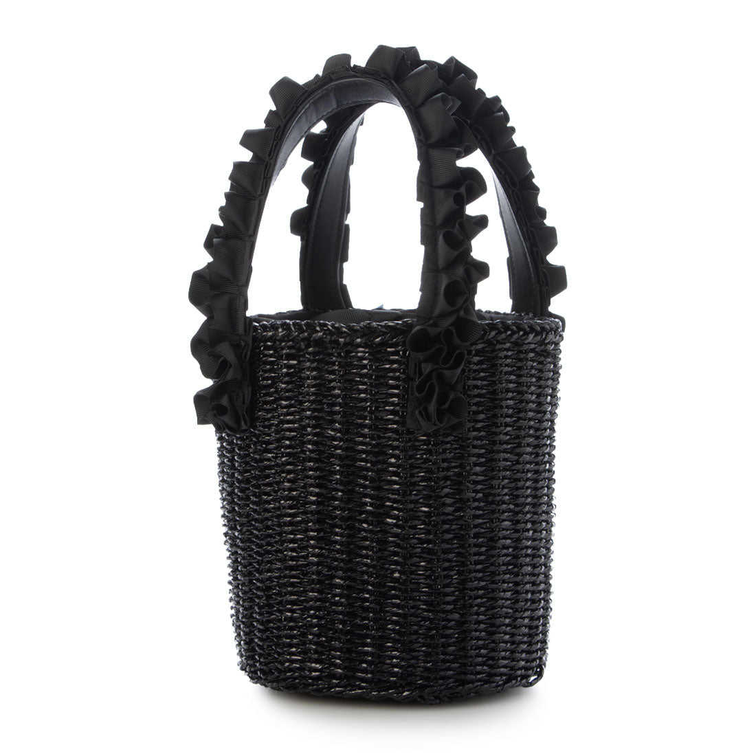 カシェリエ CACHELLIE C8892 METALLIC FRILL TOTE （ブラック） ブラック