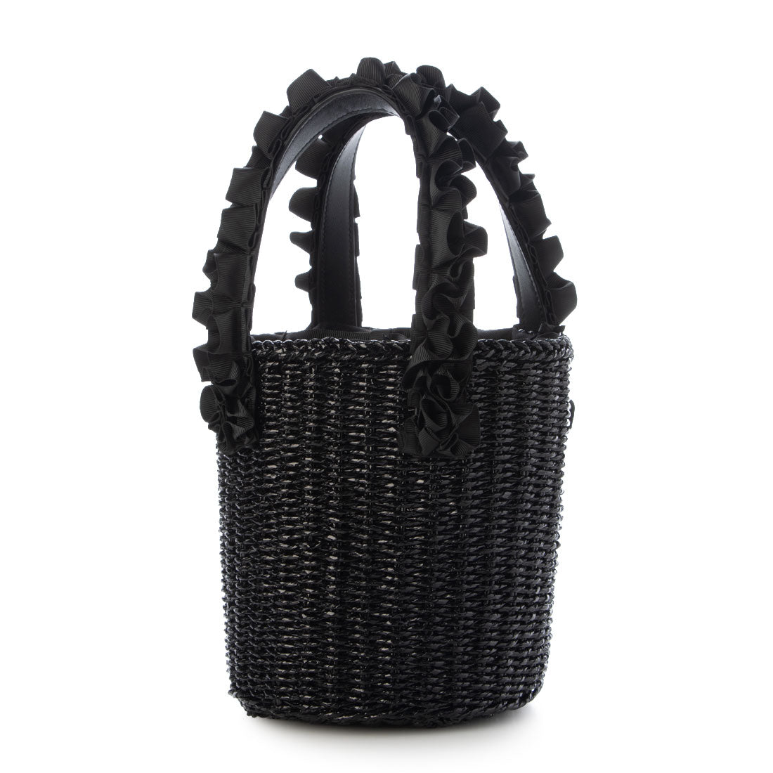 カシェリエ CACHELLIE C8892 METALLIC FRILL TOTE （ブラック） ブラック