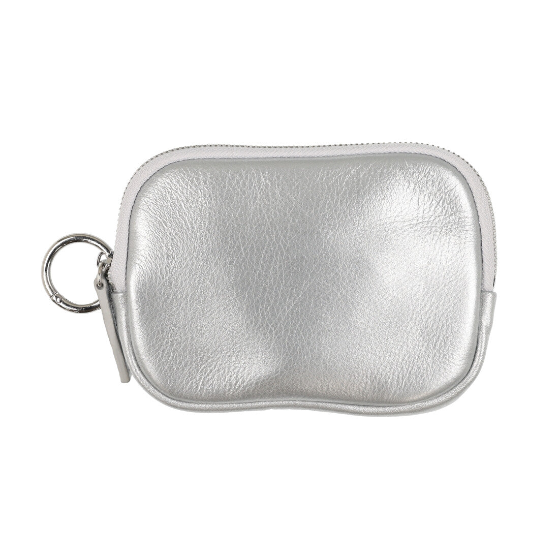 カシェリエ CACHELLIE C8707 LETHR ROUND SQUAR POUCH/L （シルバー） シルバー