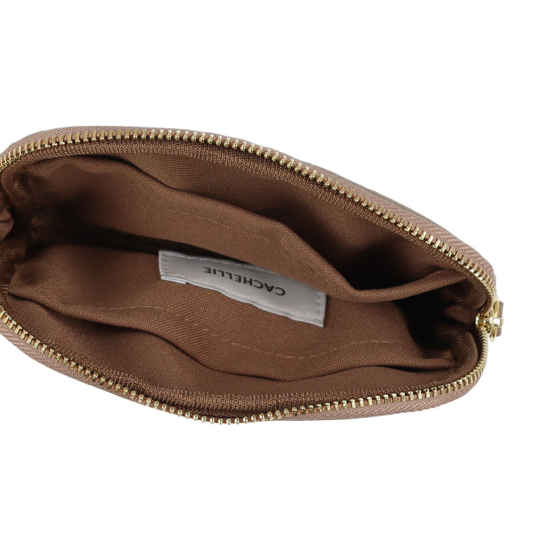 カシェリエ CACHELLIE C8707 LETHR ROUND SQUAR POUCH/L （グレージュ） グレージュ