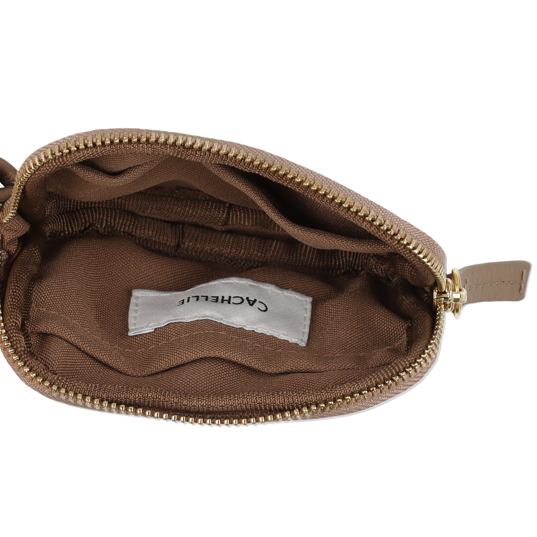 カシェリエ CACHELLIE C8706 LETHR ROUND SQUAR POUCH/M （グレージュ） グレージュ