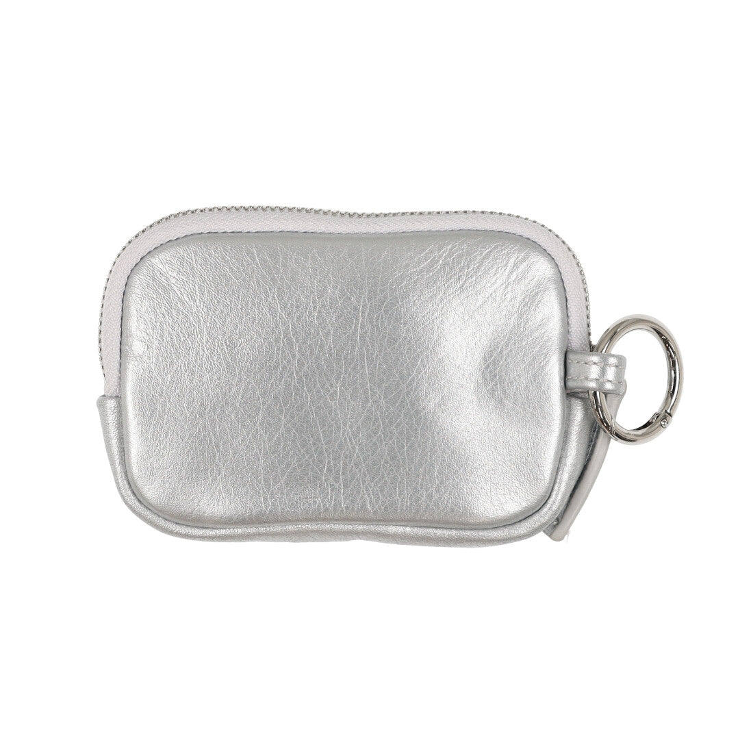 カシェリエ CACHELLIE C8706 LETHR ROUND SQUAR POUCH/M （シルバー） シルバー