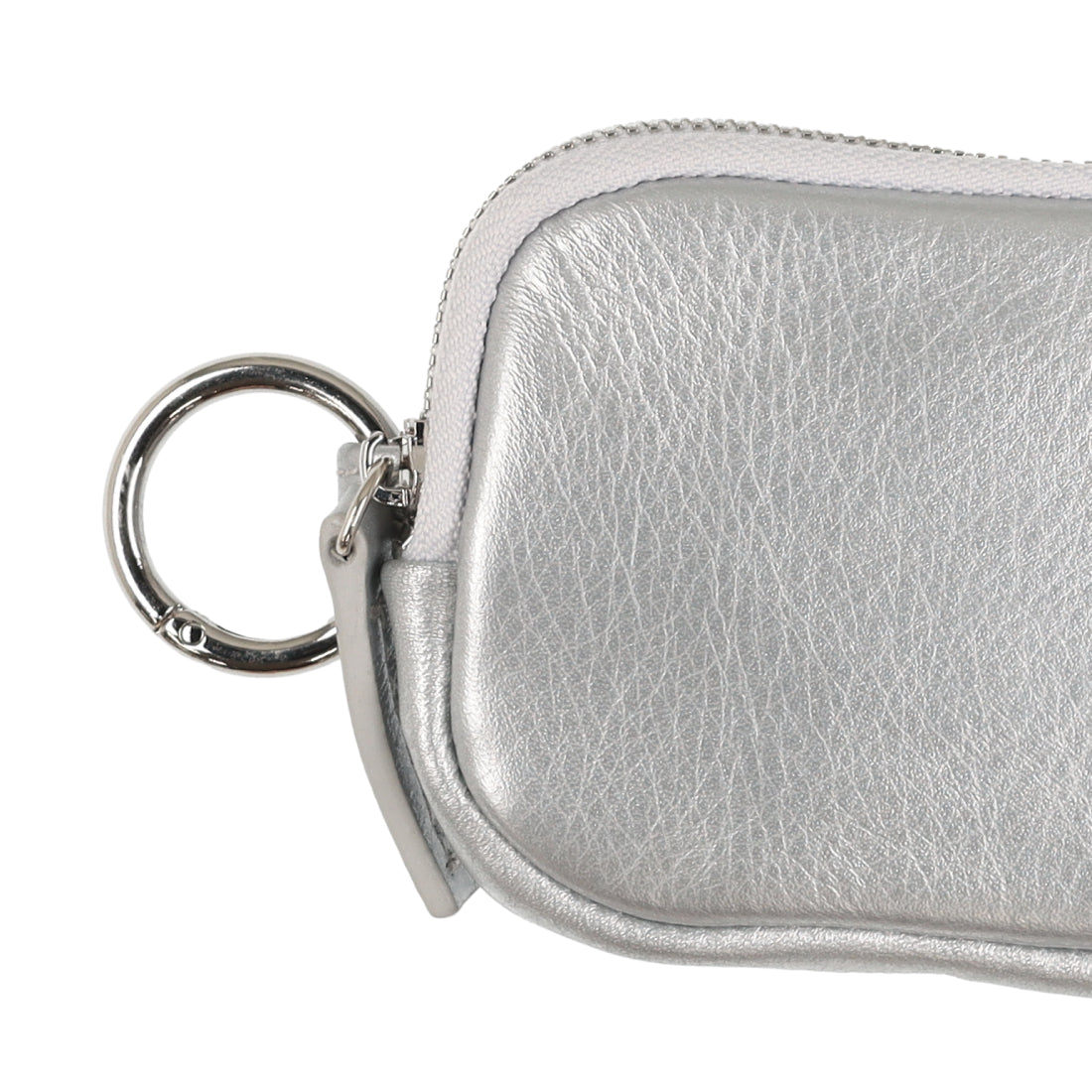 カシェリエ CACHELLIE C8706 LETHR ROUND SQUAR POUCH/M （シルバー） シルバー