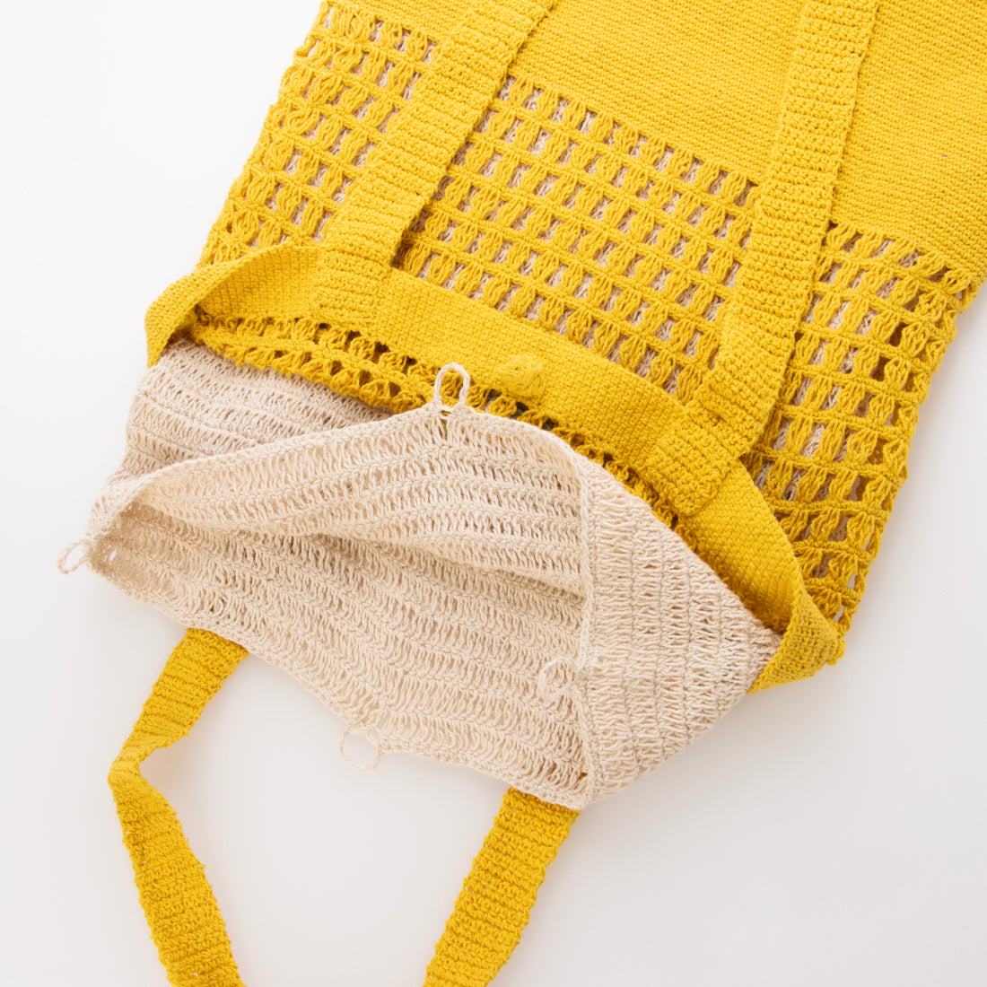 シー C-cie- A1022 CT CROCHET NET W TOTE （イエロー） イエロー