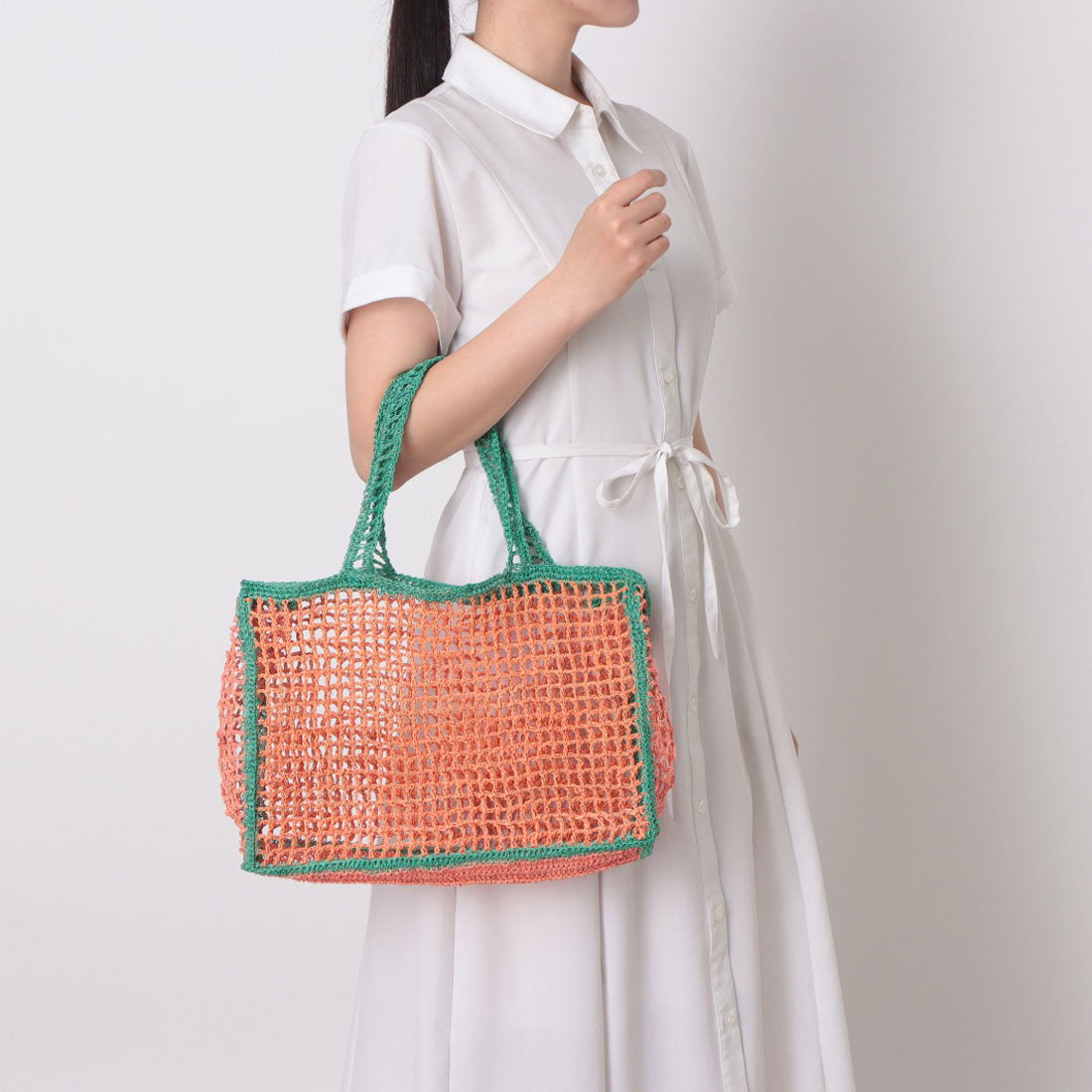 シー C-cie- A1133 BOX TOTE （オレンジ） オレンジ