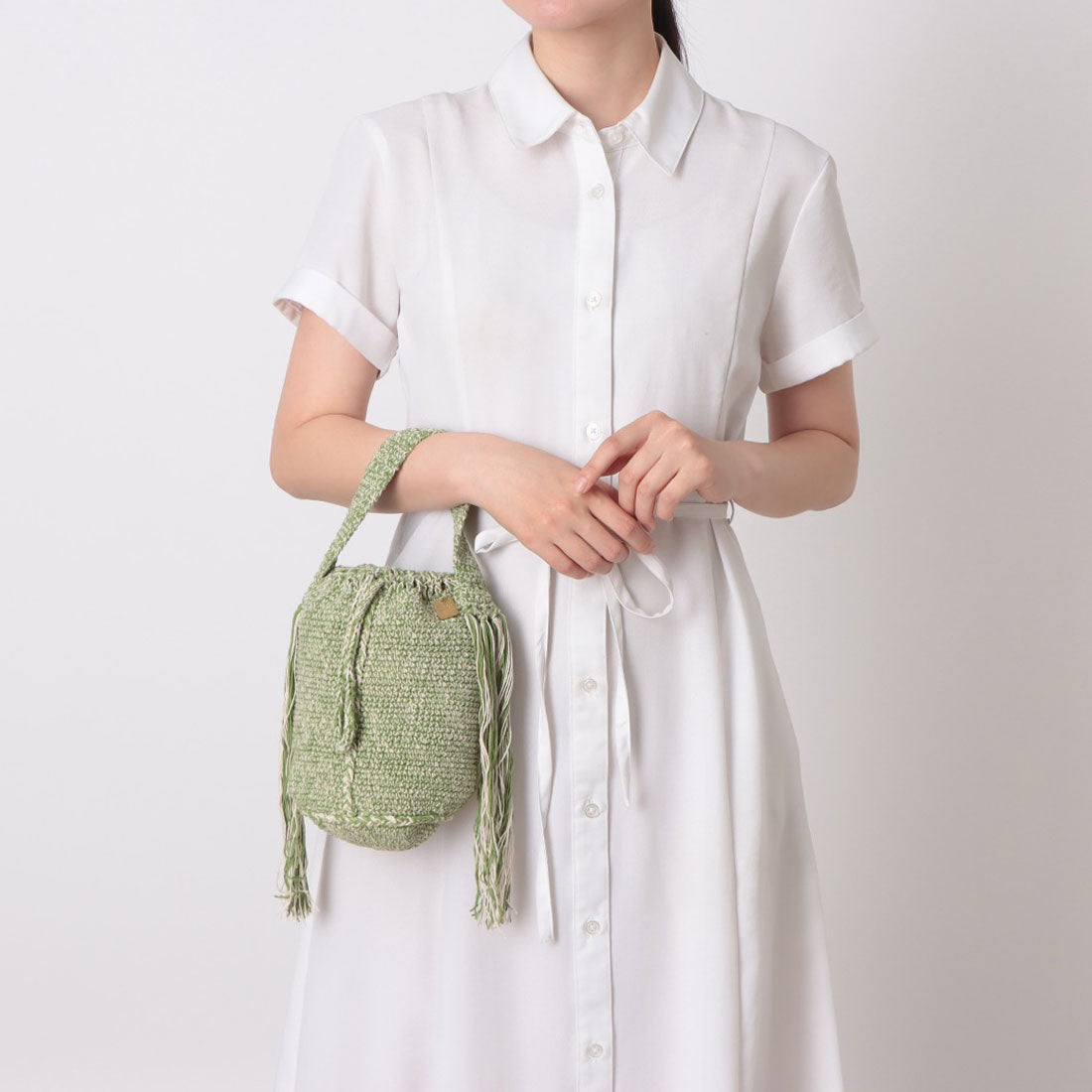 シー C-cie- A1187 HEATHER HAND TOTE （セージグリーン） セージグリーン