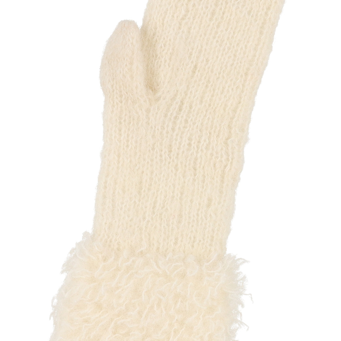 シー C-cie- A1249 KNIT FUR GLOVE （ホワイト） ホワイト