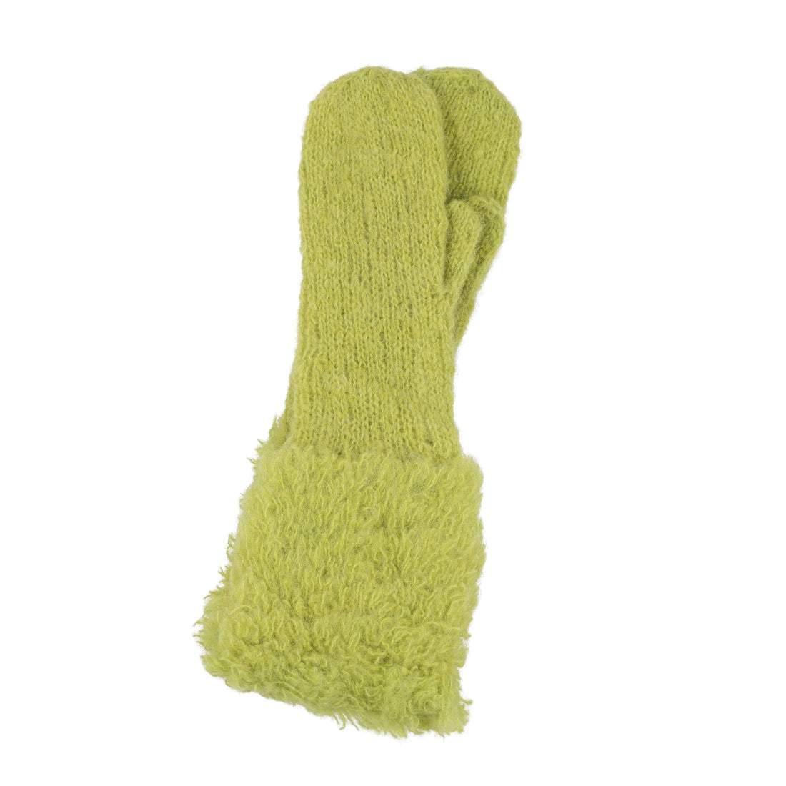 シー C-cie- A1249 KNIT FUR GLOVE （セージグリーン） セージグリーン