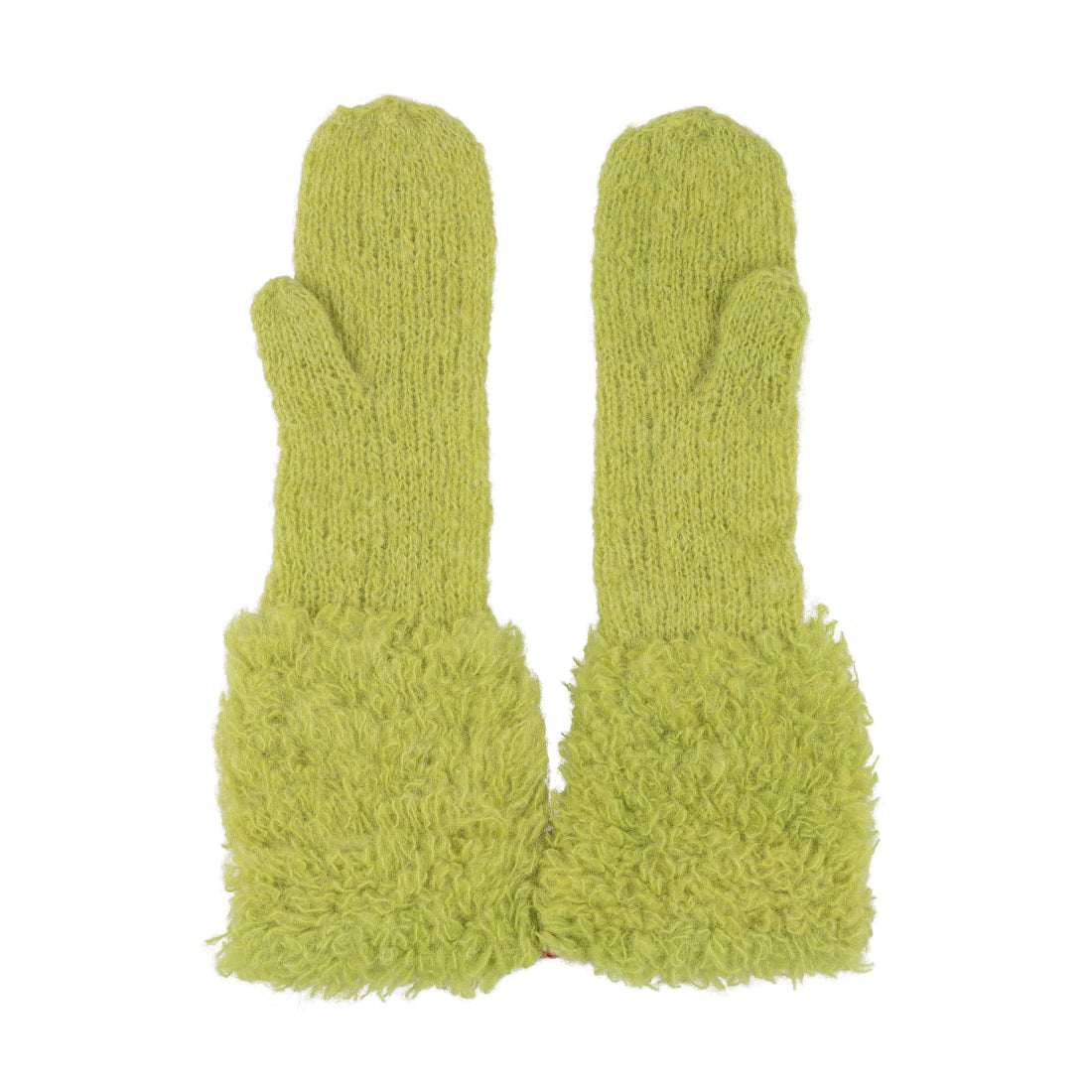 シー C-cie- A1249 KNIT FUR GLOVE （セージグリーン） セージグリーン