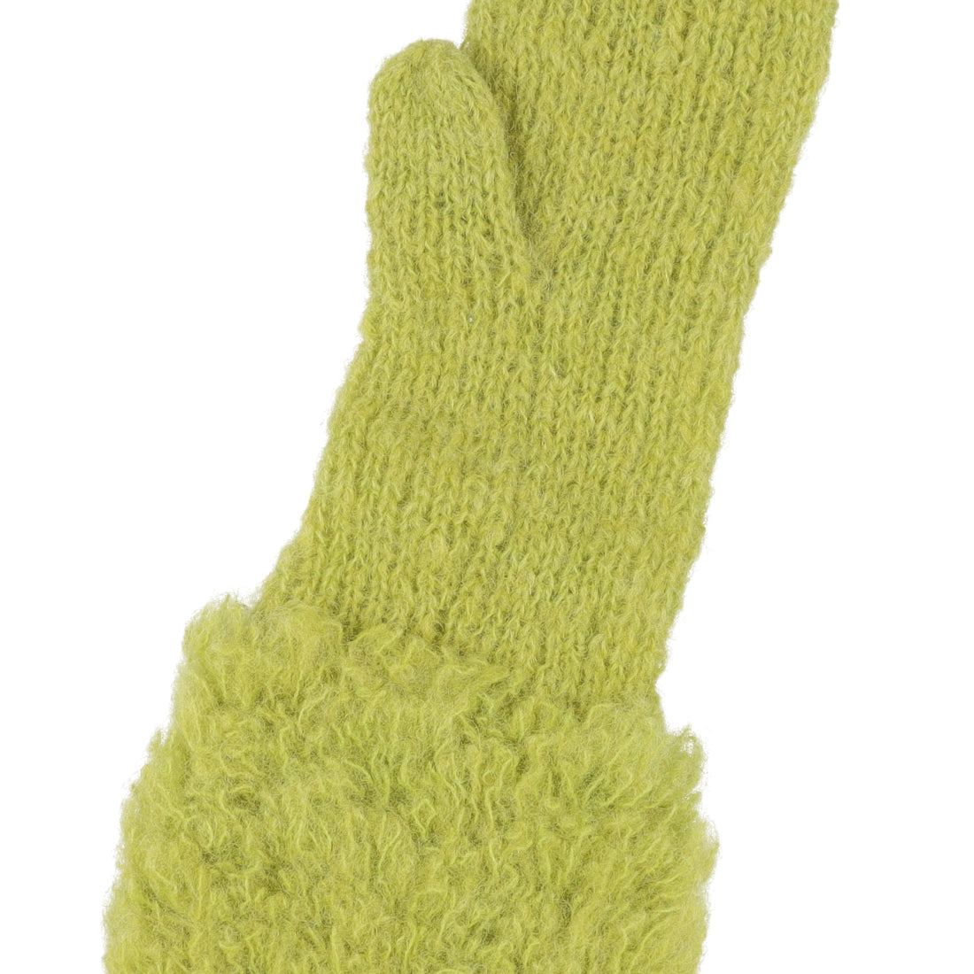 シー C-cie- A1249 KNIT FUR GLOVE （セージグリーン） セージグリーン