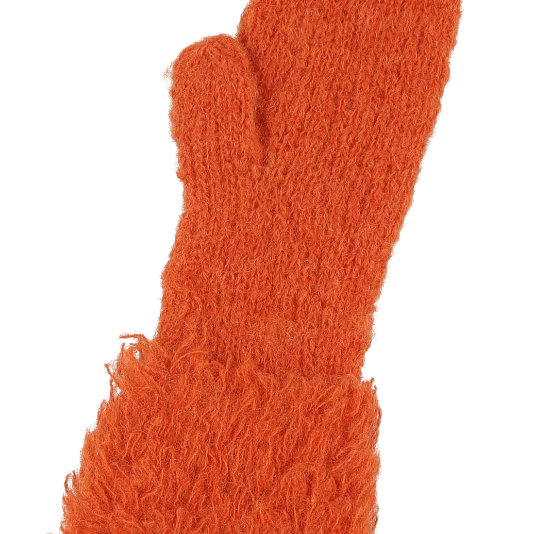 シー C-cie- A1249 KNIT FUR GLOVE （オレンジ） オレンジ