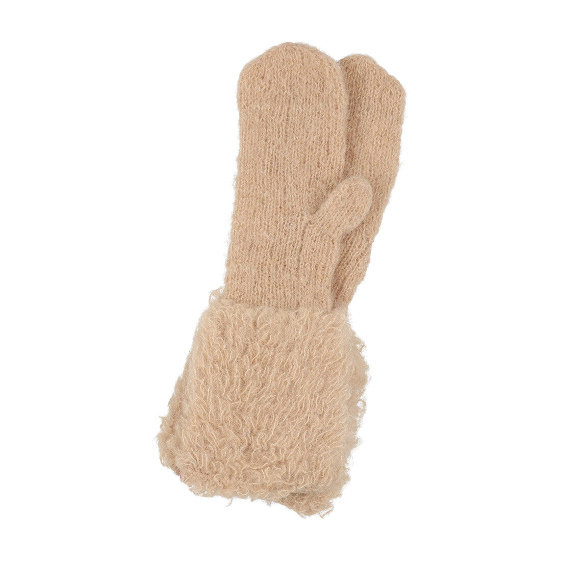 シー C-cie- A1249 KNIT FUR GLOVE （キャメル） キャメル