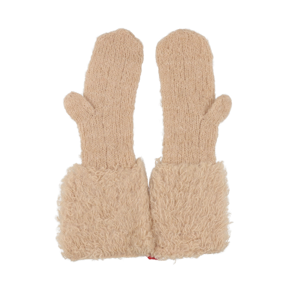 シー C-cie- A1249 KNIT FUR GLOVE （キャメル） キャメル