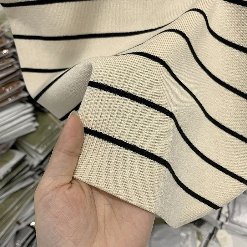 カルペディエム Carpe diem タンクトップ インナー トップス ボーダー タンクトップ リブ タンクトップ ニットタンクトップ ノースリーブ ニット サマーニット カジュアル ショート丈 （ホワイトボーダー） ホワイトボーダー