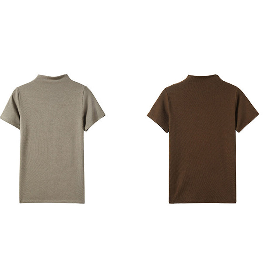 カルペディエム Carpe diem ゆるトップス ニット レディース プルオーバー 半袖 tシャツ 夏t Uネック フレンチスリーブ きれいめ サマーニット 接触冷感 トップス オフィス （ダークグレー） ダークグレー