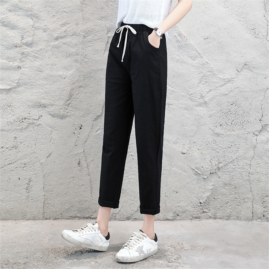 カルペディエム Carpe diem 綿麻パンツ ロングパンツ ストレートパンツ ロールアップ ボトムス 春 リネン素材 リネンパンツ 夏パンツ イージーパンツ ロールアップ カラーパンツ （コバルトグリーン） コバルトグリーン