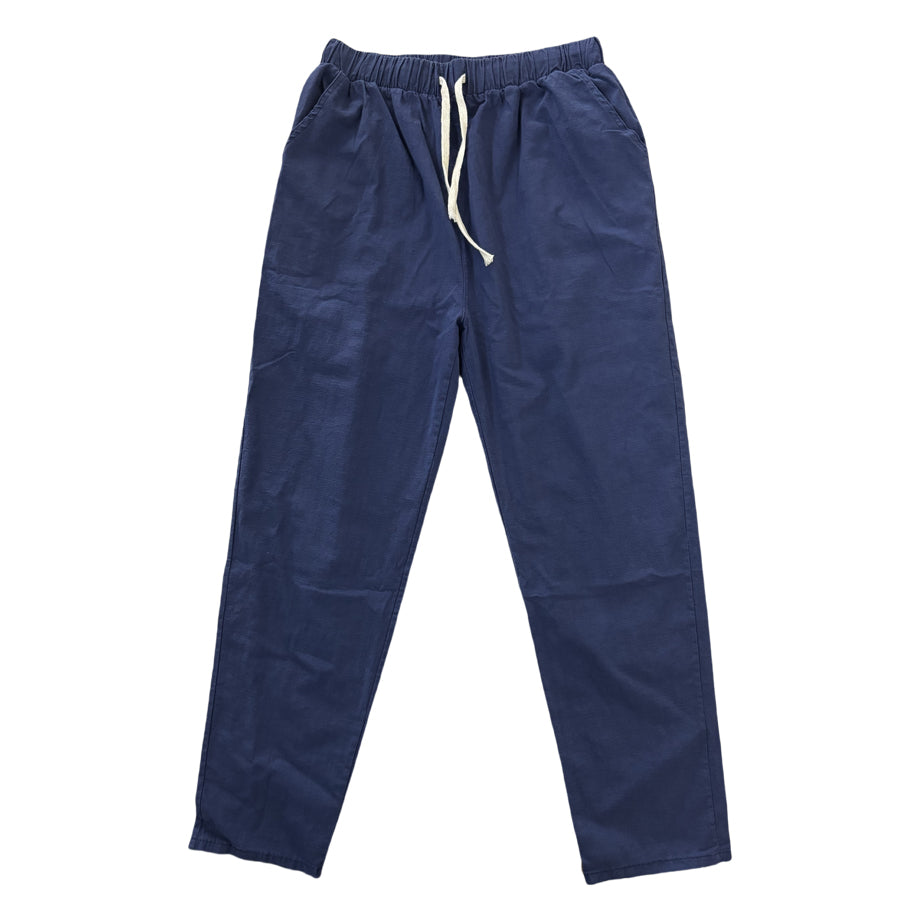 カルペディエム Carpe diem 綿麻パンツ ロングパンツ ストレートパンツ ロールアップ ボトムス 春 リネン素材 リネンパンツ 夏パンツ イージーパンツ ロールアップ カラーパンツ （コバルトグリーン） コバルトグリーン