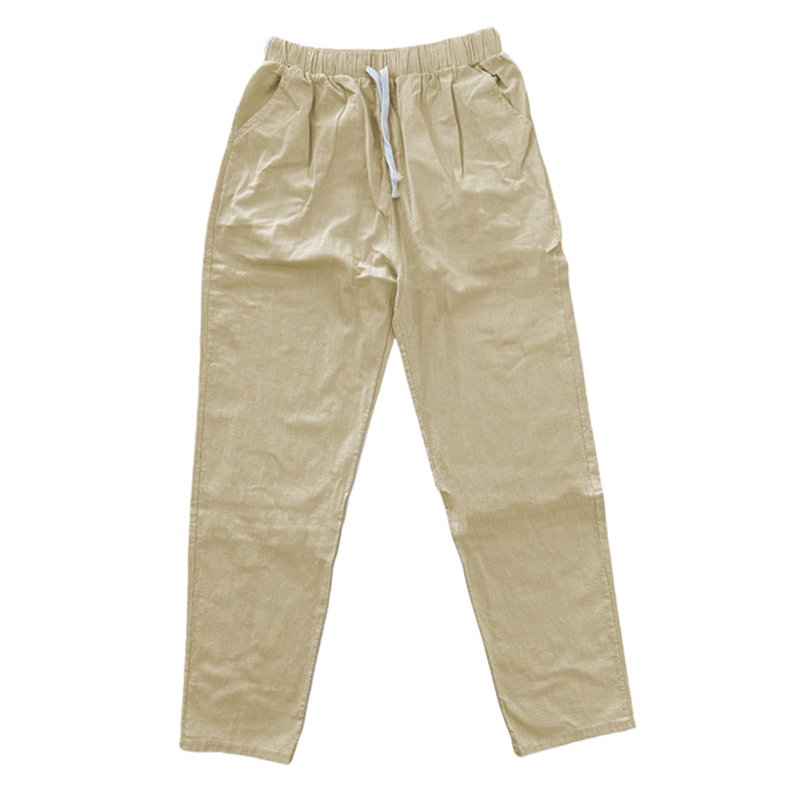 カルペディエム Carpe diem 綿麻パンツ ロングパンツ ストレートパンツ ロールアップ ボトムス 春 リネン素材 リネンパンツ 夏パンツ イージーパンツ ロールアップ カラーパンツ （コバルトグリーン） コバルトグリーン