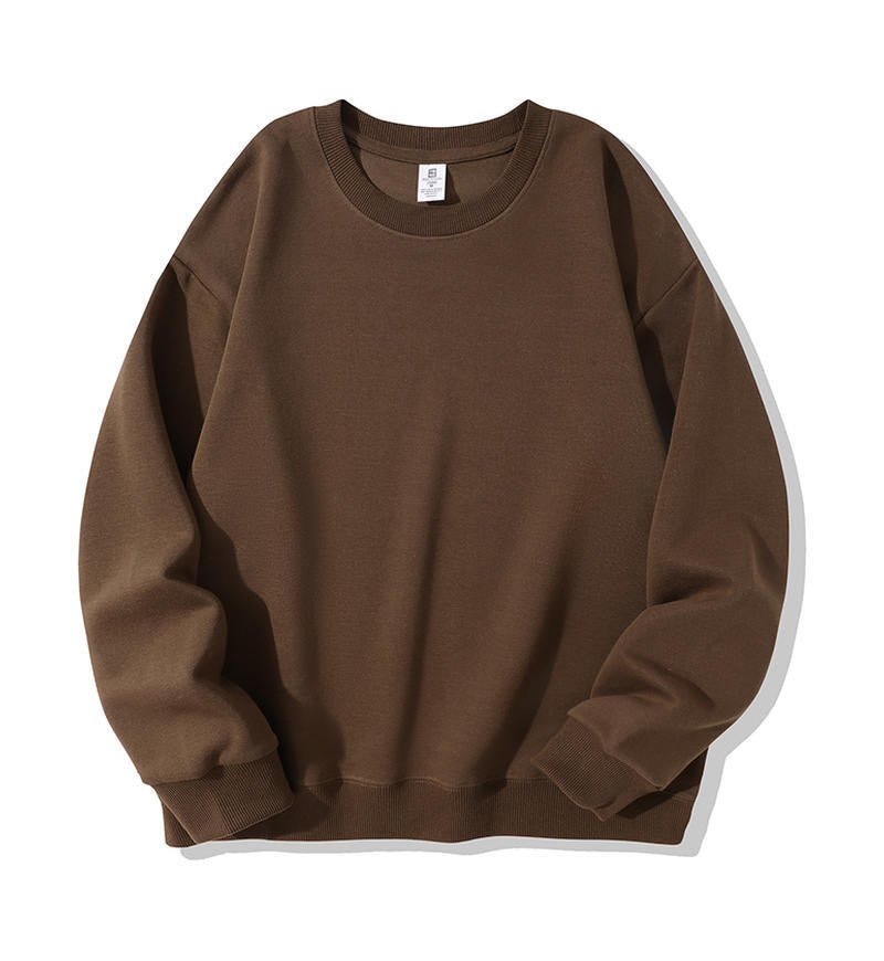 カルペディエム Carpe diem 無地トレーナー 秋冬トップス 体型カバー スウェット トレンド感 長袖プルオーバー 韓国風 着やせ （ライトベージュ） ライトベージュ