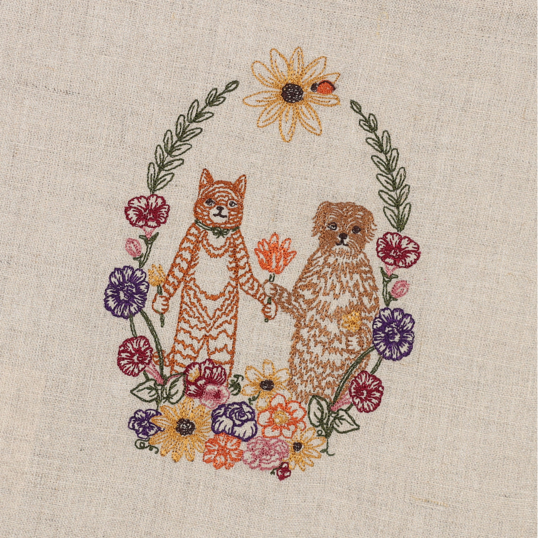 コーラルアンドタスク Coral&Tusk 【正規取扱店】Drawstring Bag Cat and Dog Friends Garland （FREE） FREE