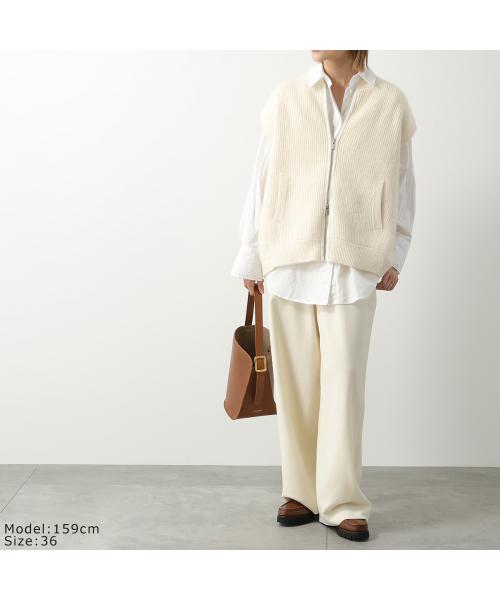C.T. Plage C.T.plage Knit Vest CT24105 wool Zip Up