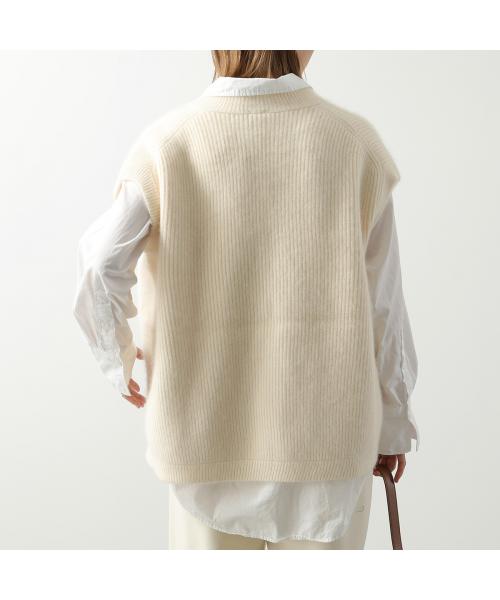 C.T. Plage C.T.plage Knit Vest CT24105 wool Zip Up
